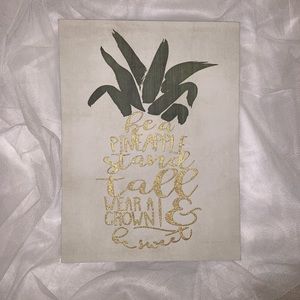 Be A Pineapple Canvas Wall Art